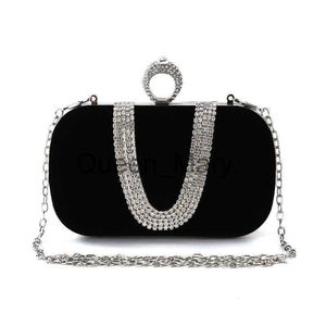 Sacs de soirée de luxe femmes sacs de soirée diamant de luxe pochette parti diamants dame noir rouge chaîne sac à bandoulière sacs à main pour sac à main J230625