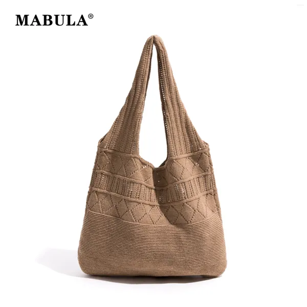 Bolsos de noche mabula tejido de algodón mujer liviano peso casual back bags diseño simple de color sólido