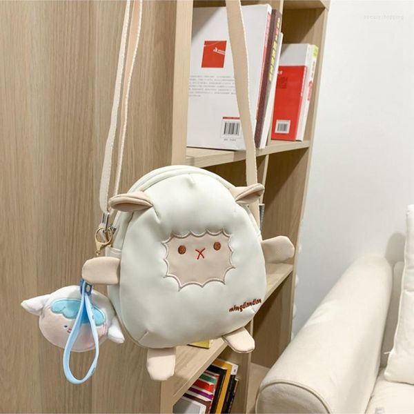 Sacs de soirée Mbti mignon lolita femme épaule kawaii mouton nylon en sac à main pour le téléphone de la mode d'été femelle japonaise