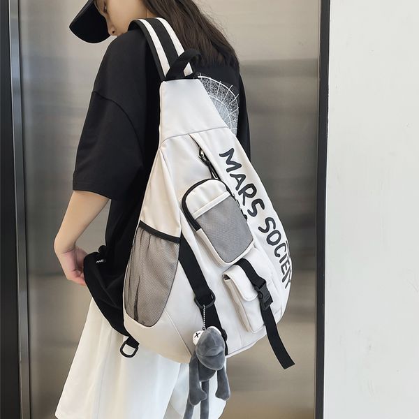 Sacs de soirée Sac de messager Tendance de la mode Jeune lycéen Étudiant Femme Grande capacité Épaule 230807