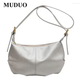 Sacs de soirée Muduo plissé d'épaule plissé pour femmes Soft Pu Leather Crossbody Designer Dumpling Fashion Tote Cloud Hobo Bolsas