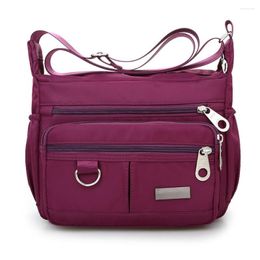 Sacs de soirée Multi-fonctionnel Femmes Sac à main Poches Sac à bandoulière de haute qualité Durable imperméable léger Nylon Messenger Femme Bolso