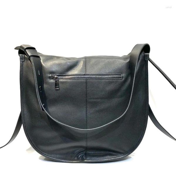 Bolsos de noche Bolsos de cuero Natural bolso de mano de gran capacidad para mujer 2024 cuero de vaca auténtico bandolera de viaje para mujer