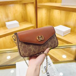 Sacos de noite Netizen Bolsa Feminina Nova Moda Corrente Crossbody Versátil Estilo Ocidental Um Ombro Pequeno Quadrado