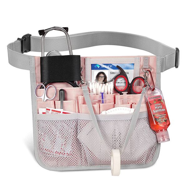 Sacs de soirée Organisateur d'allaitement Ceinture Fanny Pack avec porte-ruban Pack multi-compartiments Tablier Sac de hanche pour stéthoscopes Bandage Ciseaux 230506