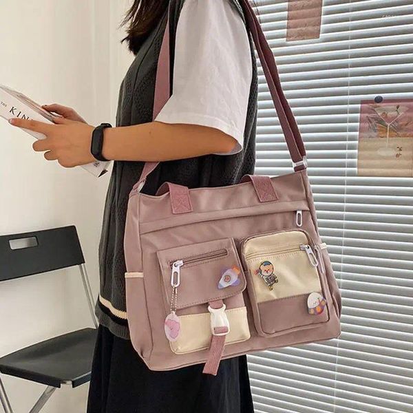 Bolsas de noche Oxford impermeable lona Messenger bolsos de mujer bolso de hombro femenino Nylon Cross School para niñas Satchels