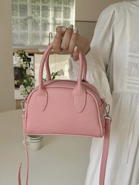 Abendtaschen Rosa PU-Einkaufstasche für Damen Sommer 2023 Nische Niedliche vielseitige One-Shoulder-Umhängetasche Luxus einfache kleine Modehandtasche