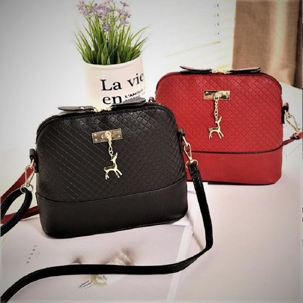 Bolsos de noche Profit - Fashion Shell Women Messenger Cross Body Bag PU Mini bolso de hombro femeninoEvening