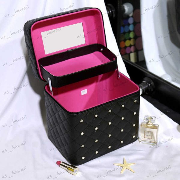 Sacs de soirée Pu Nouvelle Profession Féminine Maquillage Cas De Mode Esthéticienne Cosmétiques Organisateur Boîte De Rangement Nail Outil Valise Pour Femmes Make Up Bag T230508