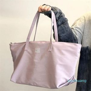 Sacs de soirée violet sac fourre-tout de banlieue femmes grande capacité en nylon Shopping collège étudiants classe épaule dames sac à main