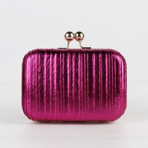 Sacs de soirée Stripes de sac à main violet Small Clutch Purse pour femmes Designer Luxury Crossbody Bodage Wallets Evening Weddings Phone Bag 231018