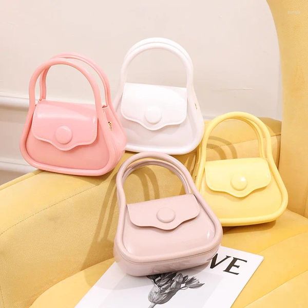 Bolsas de noche PVC suave bolso europeo 2023jelly bolso de moda femenina bolso de silicona en vivo crossbody para mujeres