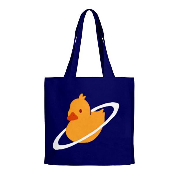 Bolsos de noche Quackity Duck Merch Impresión 3D Bolso de mano Unisex Viaje Hombro Mujeres Reutilizable Plegable Compras Mano Collage Libro