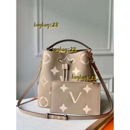 Avondtassen Kwaliteit Designertassen Dames echt lederen schoudertassen reliëf bakken Handtas Portemonnee Crossbody Tas bucket bag Handtassen Tote bag Portefeuilles Origineel