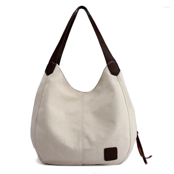 Bolsos de noche Calidad Moda Bolso de mujer Linda Chica Tote Bag Ocio Lady Canvas Moderno