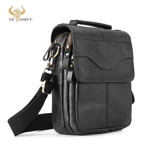 Sacs de soirée en cuir de qualité Homme Casual Design Sac à bandoulière en peau de vache Sac à bandoulière à la mode 8 