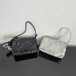 Sacs de soirée Razaly Marque Designer Haute Qualité PU Cuir Sac à main Femmes Satchels Noir Argent Ruché Bolsos Messenger Embrayage 2023