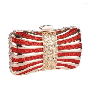 Avondtassen Royal Red Women Bag Handtas Bridal Wedding Clutch Fashion Party Make-up Schouder XST158-A