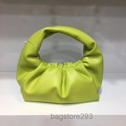 Bolsos de noche Ruched Brand Design Hobo Bag Hobo Chic suave cuero de cuero para mujeres de cuero de mano