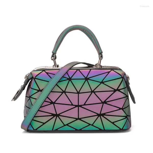 Sacs de soirée sac bolsa féminina sacs à main pour filles femmes sac holographiques lumineux géométrique sur l'épaule crossbody 2024