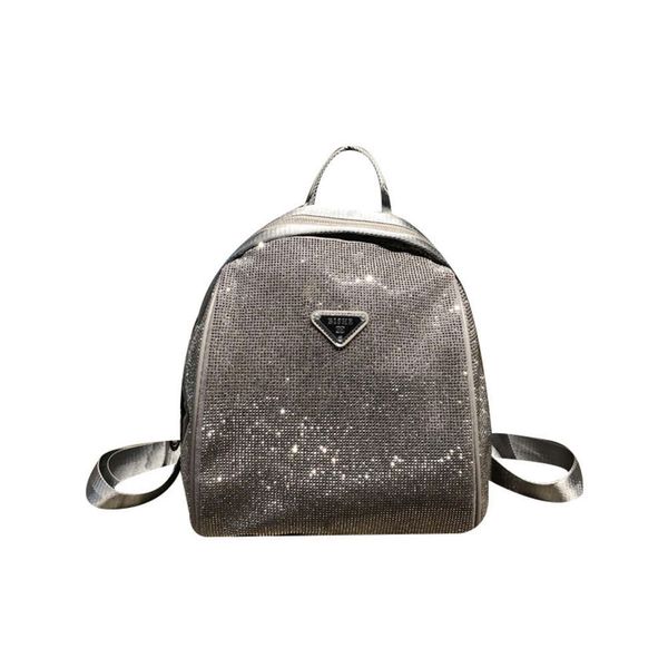 Sacs de soiréebag d'école, sac à dos, petite paillette de voyage, mode d'affaires, sensation de cuir haut de gamme, sac féminin avec une incrustation en diamant de grande capacité, étanche