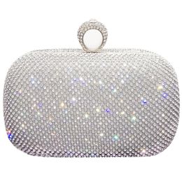 Sacs de soirée brillant paillettes HardSurface boîte élégante femme mariage pochette à bandoulière Banquet fête luxe sac à main 230711