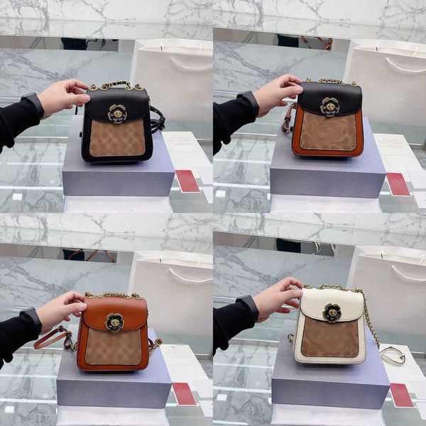 Bolsas de noche Bolsa de hombro Cobag Parke Mochila Mujeres Diseñador Clásico C Patrón Crossbody Cadena Monedero Monedero Bolso de cuero 221017