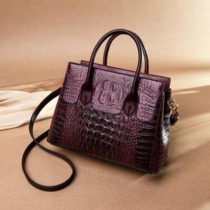 Bolsos de noche Bolso de hombro Bolsos Cocodrilo de mujer Moda Europa y Estados Unidos Estilo Trabajo Viaje de negocios Viaje Monedero de mano