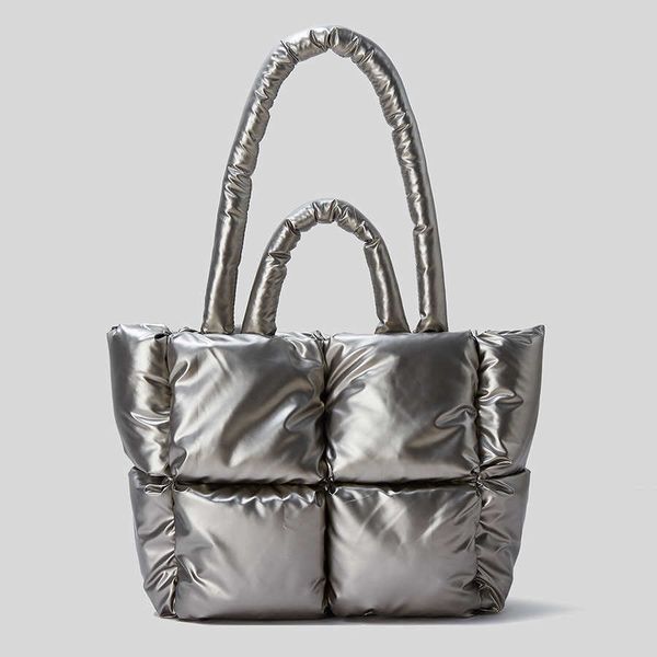 Bolsos de noche Bolsos de hombro Espacio abajo Algodón Diseñador de lujo Bolso grande Tote Invierno Nuevo Suave acolchado para mujer Tendencia de otoño Bolso cruzado G230210 12112ww