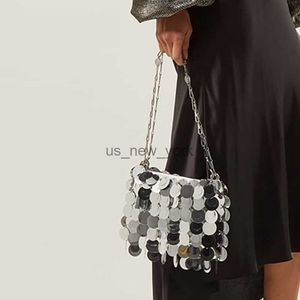 Sacs de soirée argent paillettes sacs à main pour femmes 2023 mode Bling filles sac à bandoulière fête de mariage dame paillettes sac fourre-tout sacs à main HKD230821