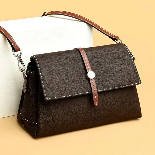 Sacs de soirée Skin Selon Soft Great Le cuir épaule messager Messenger Cow 2024 Fashion Femme Crossbody Bag Grade Quality Purss