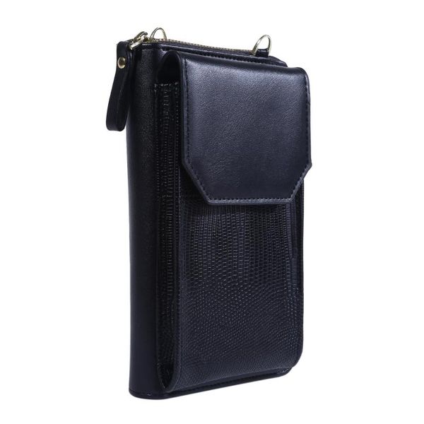 Bolsos de noche Carteras de cuero suave Bolsa de teléfono móvil para mujer Mini titular de la tarjeta Monedero Monedero Vertical Bolsas de dinero CrossEvening EvenEveni