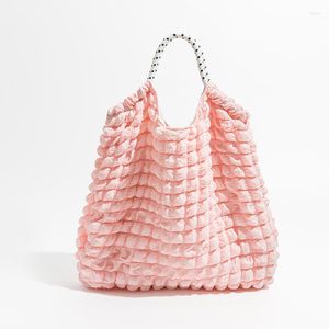 Bolsos de noche, bolsos de nailon suave, bolsos de mano grandes, bolsos de compras 2023, bolso de mano informal de gran capacidad con burbujas, bolso de hombro acolchado de diseñador para mujer