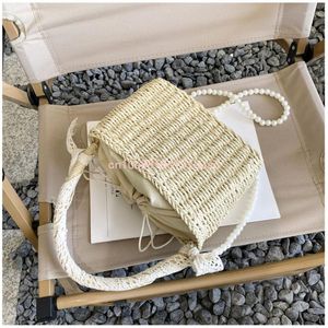 Avondtassen Stro Tote Crossbody Voor Vrouwen Kleine Portemonnee Handtas Dames Rotan Geweven Strand Schouder Handtas