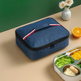Sacs de soirée Étudiant apporter sac d'isolation alimentaire grande capacité Portable déjeuner pochette de stockage ménage extérieur étanche boîte de repas sacs 231019