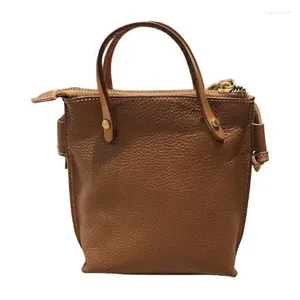 Sacs de soirée Style Mini Sac à bandoulière Femme Bandbody Cowhide Littéraire Petit cuir à main