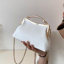 Sacs de soirée Texture Sac Femme 2022 Été Tendance All-Match Une épaule Messenger Chaîne Mode Personnalité Sac à mainSoirée