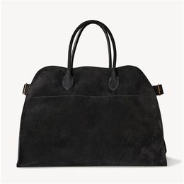 Bolsos de noche The Row Margaux Tote Bag Cuero real Elegantes bolsos de diseñador Bolsos de lujo para hombre Bolso de compras de fin de semana para mujeres Color sólido XB102