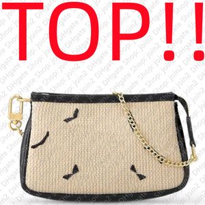 Avondtassen TOP.M82472 MINI POCHETTE ACCESSOIRES Designer Dames Handtas Portemonnee Tote Shopper Satchel Clutch Chain Hobo Envelop Tas Bij het Zwembad