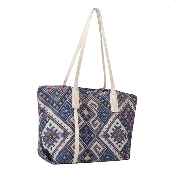 Sacs de soirée sac fourre-tout grande capacité pour les femmes 2024 Summer Bohemian Bohemian tissu Texture Fashion Tendance All-Match Shopping