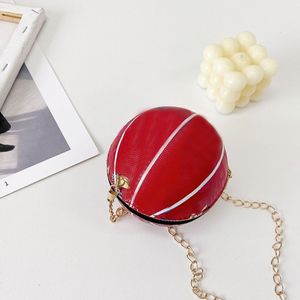 Avondtassen Totes Dames Meisje Basketbal Ronde Pu-leren handtassen Mode Babytasje Basketbal Kleine ronde tas Straat Hiphop Jongen Messenger Mini-tassen