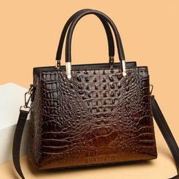 Abendtaschen Trend Luxus Designer Einfarbig Krokodil Muster Frauen Handtasche Hohe Qualität Leder Damen Schulter Messenger