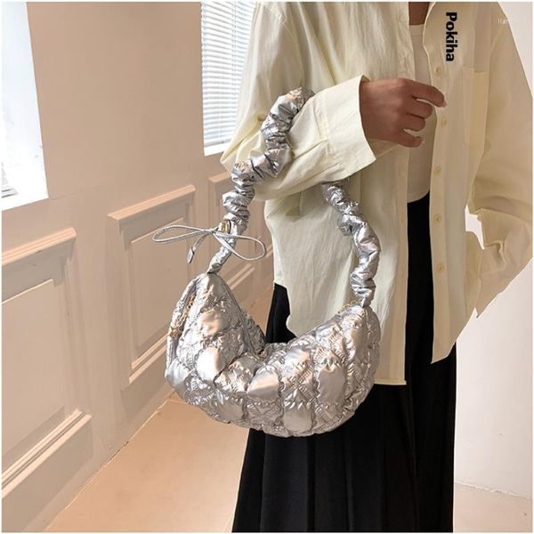 Bolsos de noche, bolsos de mano de verano a la moda para mujer, bolso de hombro tipo bandolera Hobo de lujo de nailon para axilas, bolso informal de diseñador 2023 clásico versátil