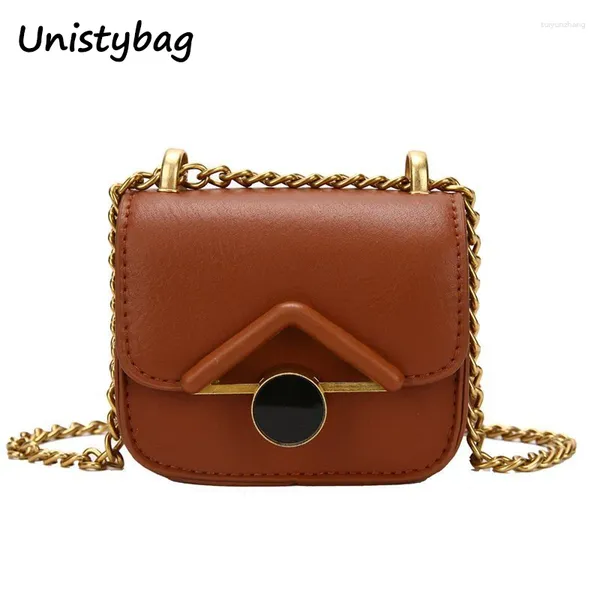 Bolsas de noche Unistybag Mini bolso cruzado para mujeres Diseñador Hombro Vintage Niños Monedero Divertido Almacenamiento de lápiz labial