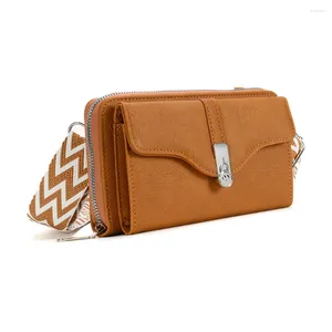 Avondtassen Veganistisch PU-leer Crossbody Sling Damesmode Vintage gitaarband Schoudertas Dames Casual Veelzijdige Messenger