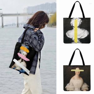 Sacs de soirée Vintage Peinture Art Figures Peinture Sac fourre-tout imprimé pour femmes Casual Dames Épaule Shopping en plein air Plage