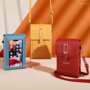 Evening Bags Wallet Phone Simple Coin Multifunctional Female Fashion Trend Bag Transparent Women's Screen Touch Crossbody