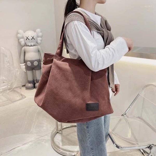 Bolsas de noche Lona lavable Bolsa grande Hombro portátil Versión coreana Gran capacidad Estudiante Mamá