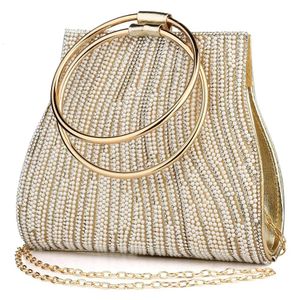 Avondtassen Damestas Diamanten clutch Kristal Dag Dame Portemonnee Bruiloft Portemonnee Feestbanket Zilveren handtassen Koppelingen Tote 231218