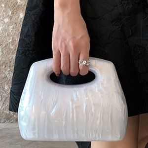 Sacs de soirée femme sac de soirée femmes acrylique boîte jour embrayage chaîne épaule petit sac à main mariage sac à main soirée sacs de soirée perle acrylique sac à main 230403